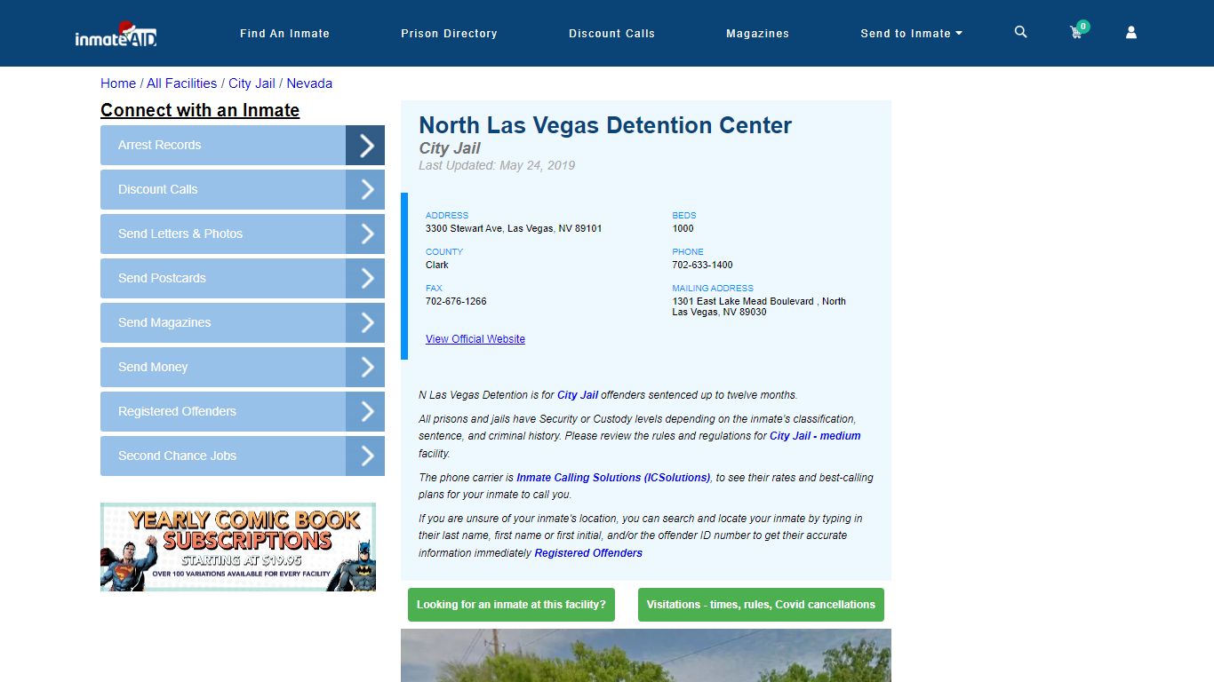 North Las Vegas Detention Center | Inmate Locator